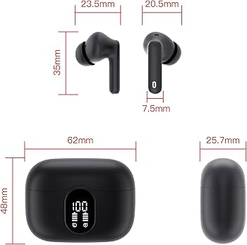 Amazon.com: Wireless Earbuds, Bluetooth 5.4 Headphones Bass